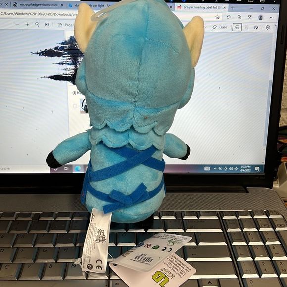 NWT-Animal Crossing New Leaf 8" Cyrus Stuffed Plush - Picture 2 of 4